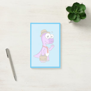 Post-it® Illustration D'Un Homme D'Affaires Pachycéphalosau