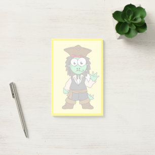 Post-it® Illustration D'Un Pirate De Stegosaurus, Jack Spar