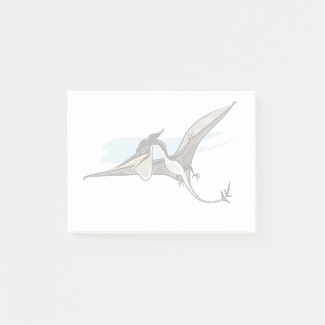 Post-it® Illustration D'Un Pteranodon Dinosaure. (Devant)