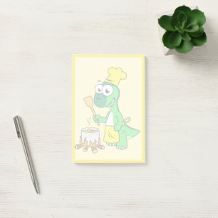 Post-it® Illustration D'Une Cuisine De Parasaurolophus Dino