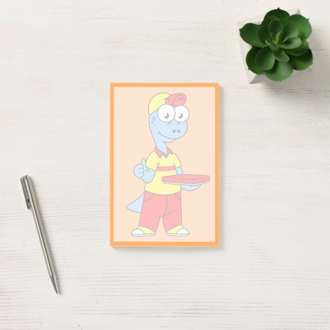 Post-it® Illustration D'Une Personne Qui Livrait Le Brontos (Bureau)