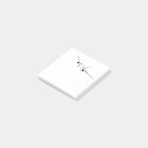 Post-it® Illustration encastrée dans l'avion