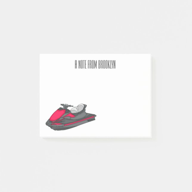 Post-it® Illustration Jet ski (Devant)