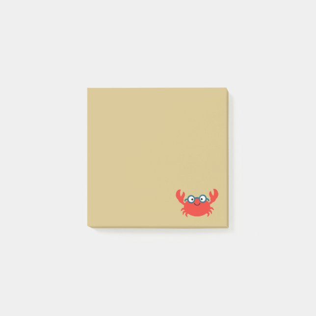 Post-it® Illustration mignonne de crabe de Specky (Devant)