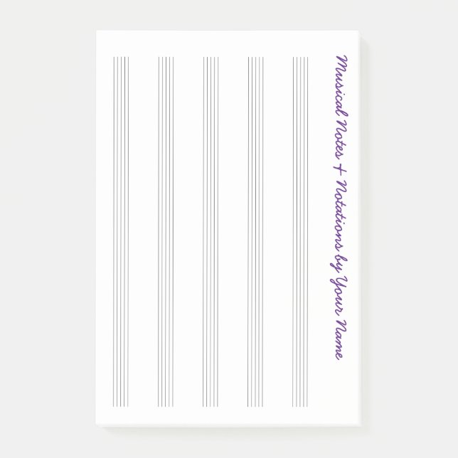 Post-it® Illustration musicale vide pour les voyageurs et (Devant)