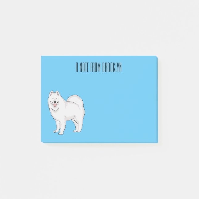 Post-it® Illustration Samoyed dog (Devant)
