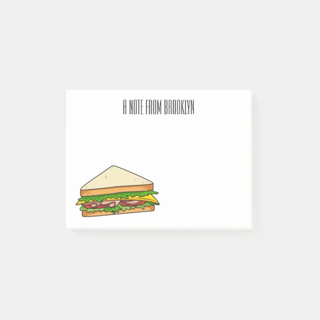 Post-it® Illustration Sandwich (Devant)