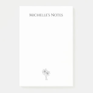 Post-it® Illustration simple Tropical Palm Trees à la main