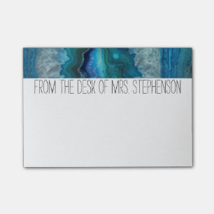 Post-it® Image cristalline de l'agent minéral de Blue Geod