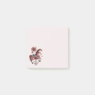 Post-it® Image de cheval de carrousel fantaisiste