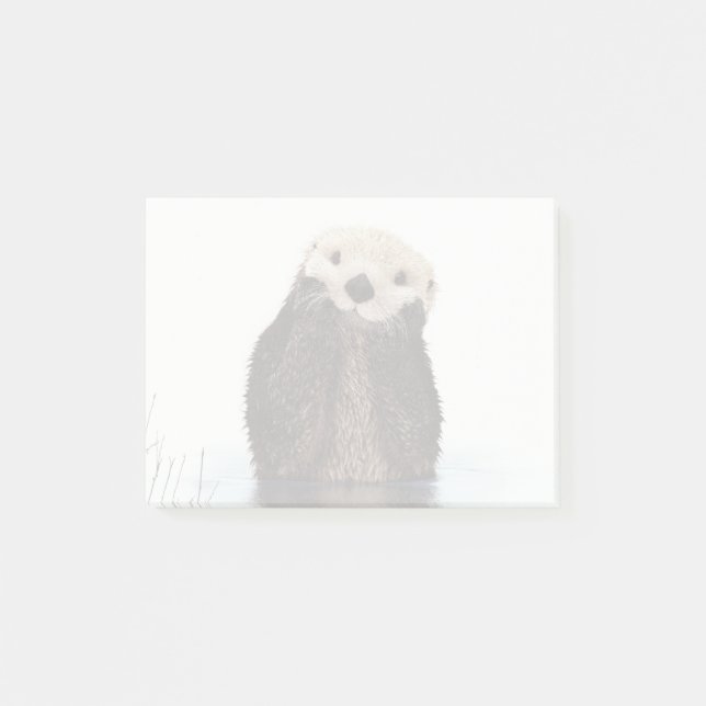 Post-it® Image de la faune de Cute Otter (Devant)