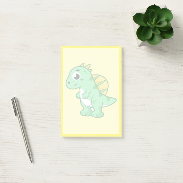 Post-it® Image Mignonne D'Un Spinosaure. (Bureau)