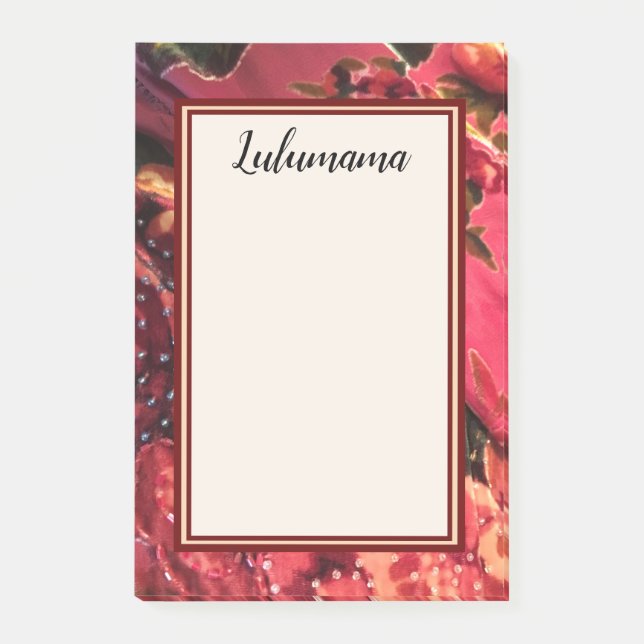 Post-it® Image PERLÉE CHINOISE de VELOURS de COUPE des TONS (Devant)