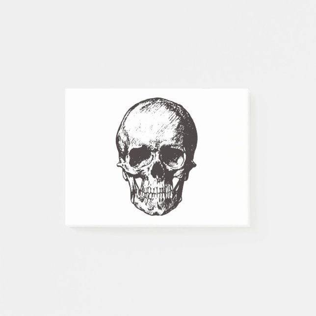 Post-it® Imaginaire crâne Art Rock Punk Métal lourd (Devant)