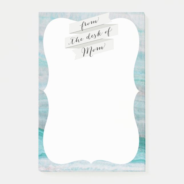 Post-it® Impression en pierre de granit turquoise (Devant)