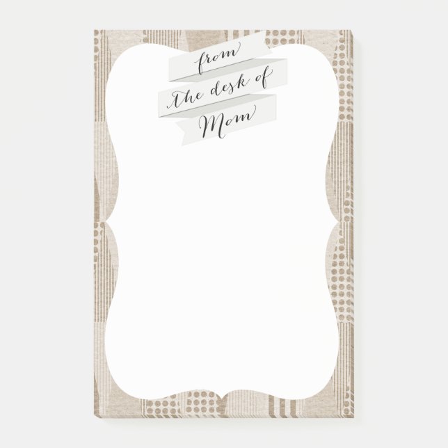 Post-it® Impression neutre Abstraite moderne du milieu du s (Devant)