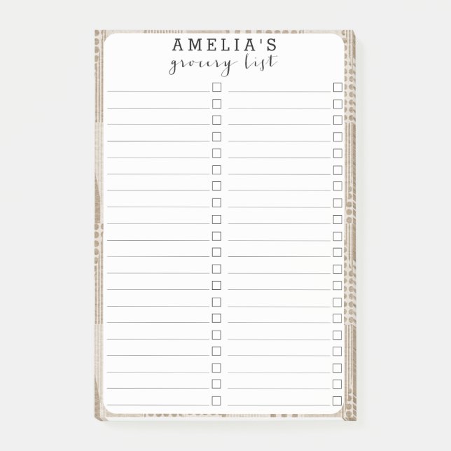 Post-it® Impression neutre Abstraite moderne du milieu du s (Devant)