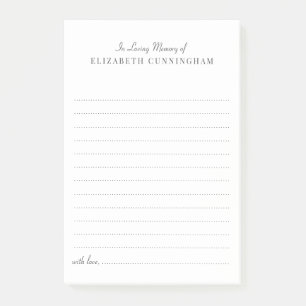 Post-it® In Love Memory Classique Funeral Partager une mémo