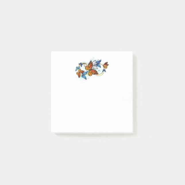 Post-it® Infinité de papillons monarques (Devant)