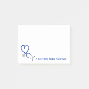 Post-it® Infirmière de Stethscope en forme de coeur person