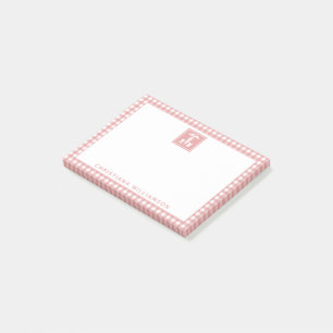 Post-it® Infirmière diplômée RN motif carreaux personnalisé