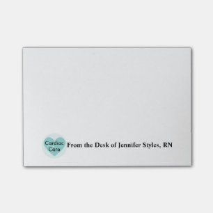 Post-it® Infirmière en soins cardiaques, RN Personnalisée