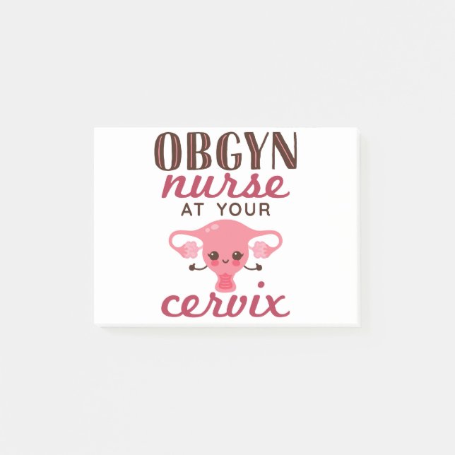 Post-it® Infirmière OBGYN À Votre Bureau (Devant)