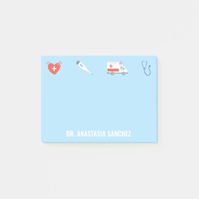 Post-it® Infirmière personnalisée Médecin Médicale Infirmiè (Devant)