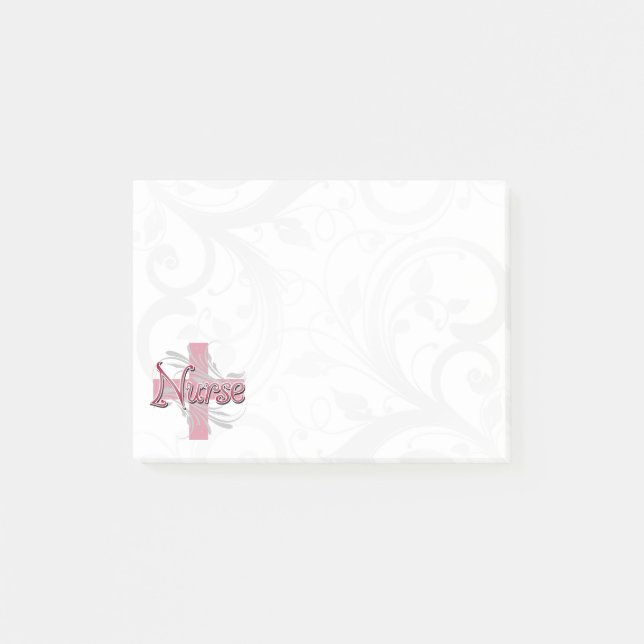 Post-it® Infirmière rose de croix/remous (Devant)