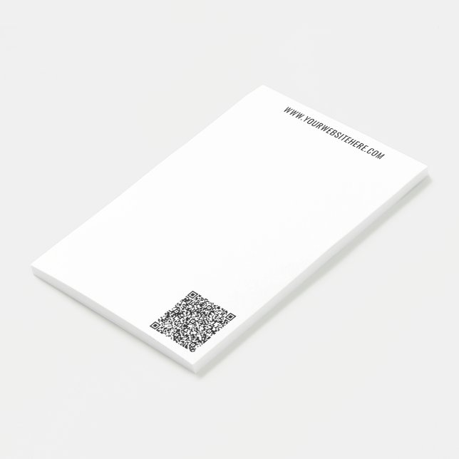 Post-it® Informations sur le code QR et notes textuelles po (Incliné)