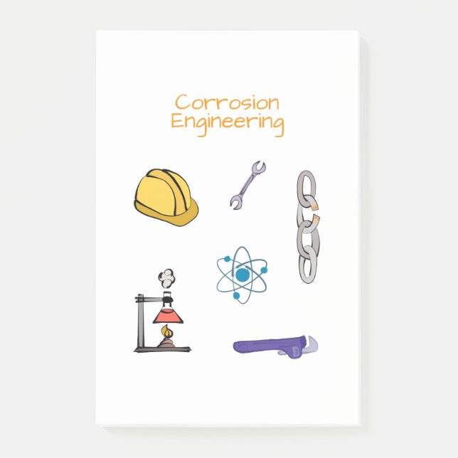 Post-it® Ingénieur en corrosion Génie chimique (Devant)