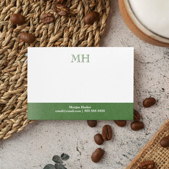 Post-it® Initiales blanches blanches blanches blanches de m (Créateur téléchargé)