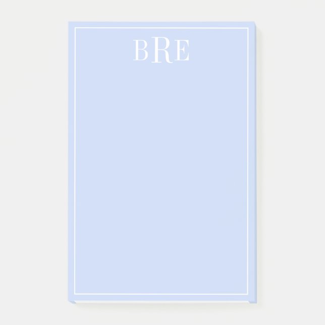 Post-it® Initiales Bleu (Devant)