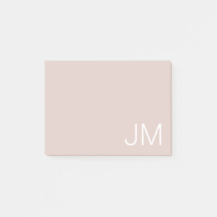 Post-it® Initiales Monogrammes Tendance Rose Vierge Surdime