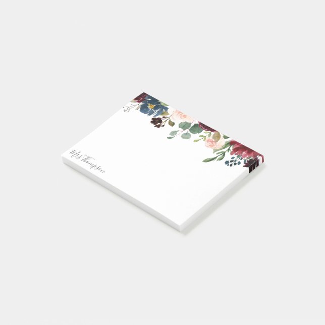 Post-it® institutrice élégante de l'école florale de Bourgo (Incliné)