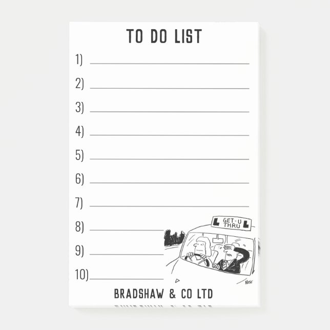 Post-it® Instructeur de conduite à l'école de conduite à pe (Devant)