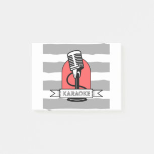 Post-it® Interprète de musique karaoké king ou queen singer