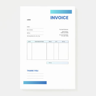 Post-it® invoice