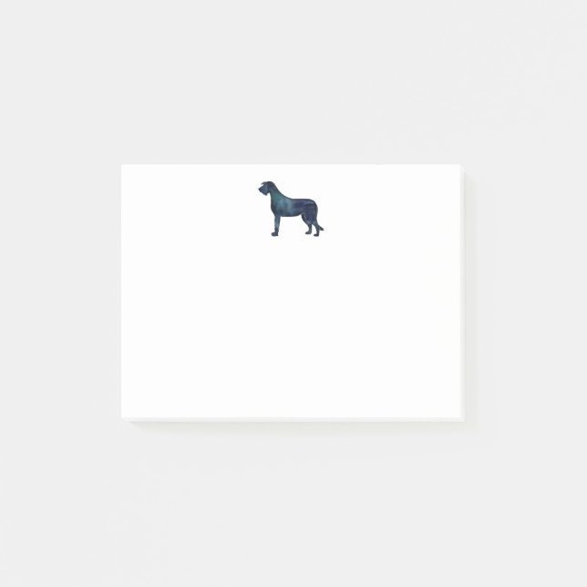 Post-it® Irish Wolfhound Black Watercolor Silhouette (Devant)