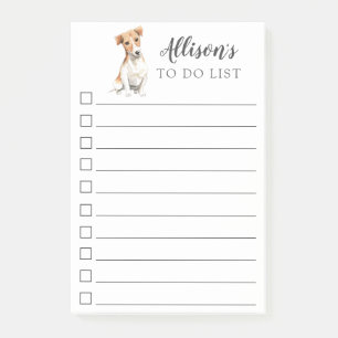 Post-it® Jack Russell Personnalisé À Faire Liste Notes Post
