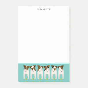 Post-it® Jack Russell Terriers s'alignent
