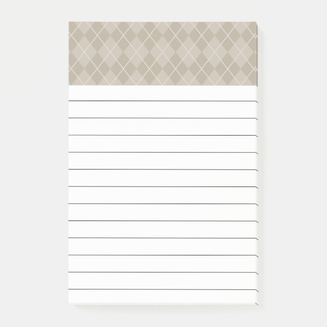 Post-it® Jacquard beige Notes (Devant)