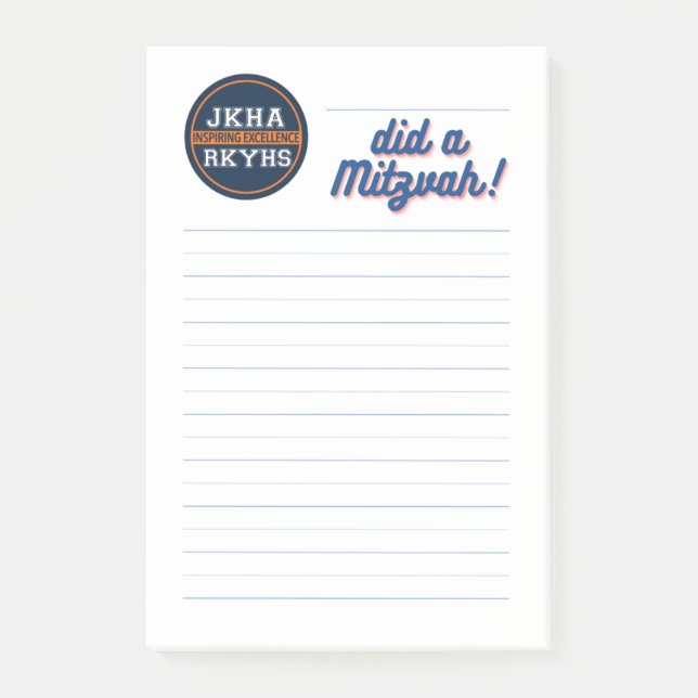 Post-it® J'ai fait une Mitzvah ! (Devant)