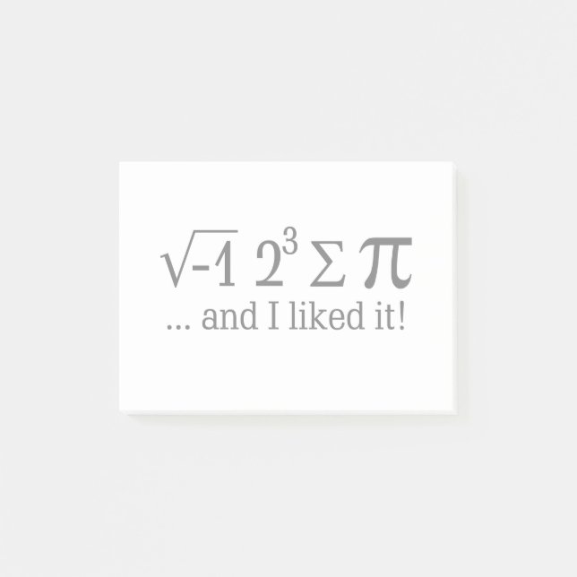 Post-it® J'ai mangé un certain tarte et je l'ai aimé (Devant)