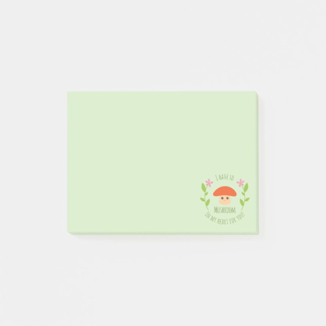Post-it® J'Ai Tellement De Champignons Dans Mon Coeur Pour  (Devant)