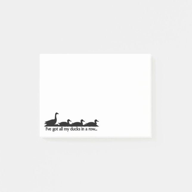Post-it® J'ai tous mes canards en rang (Devant)