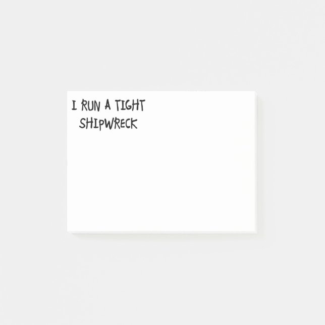 Post-it® J'ai une épave étroite (Devant)