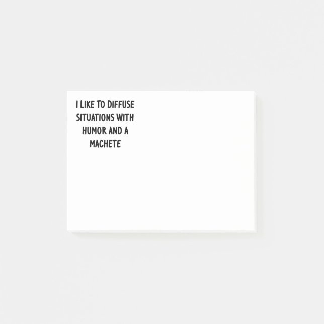 Post-it® J'aime diffuser des situations (Devant)