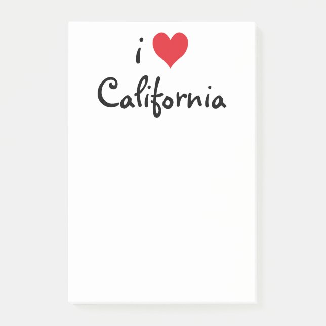 Post-it® J'aime la Californie (Devant)