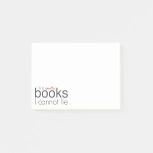 Post-it® J'Aime Les Livres Smutty Que Je Ne Peux Pas Lie Po